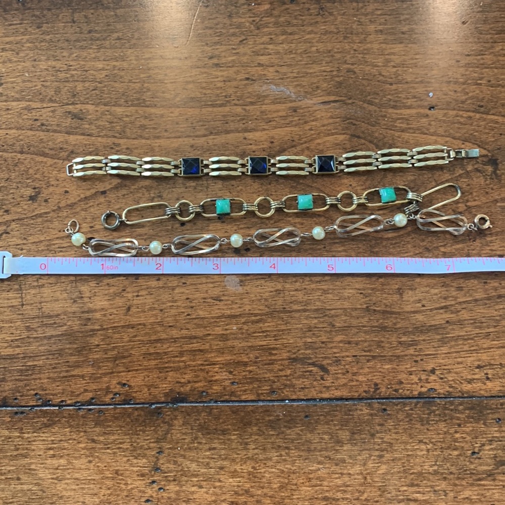 Vintage costume bracelets 1950s